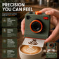 ☕📸 One-Touch Latte Art-kamera – 3D-kaffeschablon för personlig kaffekonst ✨