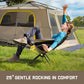 🪑Bärbar hopfällbar campingstol med gungfunktion – lätt, bekväm & tålig upp till 113 kg – perfekt för camping, fiske och uteplatsen ✨