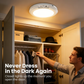 💡Uppladdningsbar Rörelsesensor Taklampa med Fjärrkontroll - Magnetisk Trådlös Taklampa Batteridrivna