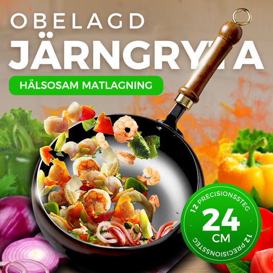⏳50% rabatt under en begränsad tid 🎁🔥Kvalitetssäkring + Giftfritt🔥Obelagd tjock järngryta
