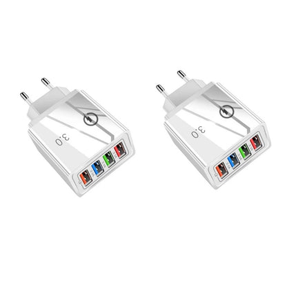 🔌 4-Port USB Charger Adapter – ultimat 4-portars hub, premiumbygge & stabilt energiflöde – perfekt för resor, kontor och hemmet ⚡✨