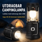 🏕️🔦 Solcellsdriven hopfällbar 2-i-1-lampa – bordslampa & ficklampa för camping och utomhusbruk ✨