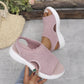 🔥50% RABATT NU!👡🌬️ Bekväma plattformssandaler i stickat med halkskydd