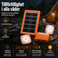 ☀️Bärbart solenergisystem🔋4W solpanel, 2400mAh batteri, med LED-lampor🛡️