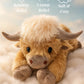 Jul Ny Present Leksak🐂🎁Söt tecknad Highland Cow kramdjur