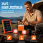 ☀️Bärbart solenergisystem🔋4W solpanel, 2400mAh batteri, med LED-lampor🛡️