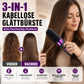 Trådlös 3‑i‑1 stylingkam – plattar, lockar & rätar ut – med keramisk teknik, 4 temperaturer & USB‑C – perfekt för resan 💇‍♀️✨