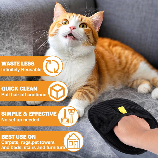 🎁KÖP 1, FÅ 1 GRATIS🔥Handskar för hårborttagning för djur🐱🐕