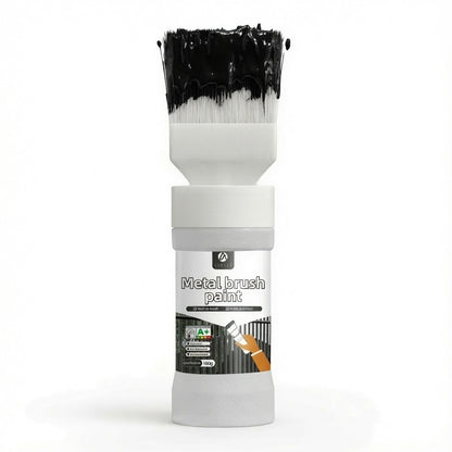 🎨 Vattenbaserad metallic silverfärg med inbyggd pensel – Snabbtorkande, Lättanvänd & Slitstark – Perfekt för Reparationer, Dekoration & Hushållsprojekt 🌿