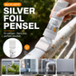 🎨 Vattenbaserad metallic silverfärg med inbyggd pensel – Snabbtorkande, Lättanvänd & Slitstark – Perfekt för Reparationer, Dekoration & Hushållsprojekt 🌿