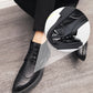 Snörning och snidade Wingtip Brogue-stövlar för män