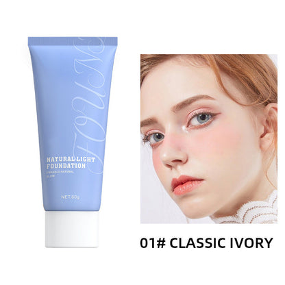 ✨️Köp 1 få 1 gratis✨️Naturlig lyster, heltäckande vattenfast foundation