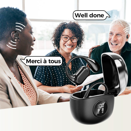 🔥Sista dagskampanj 49% rabatt-🎁Den bästa presenten av alla-AI Translation Wireless OWS Bluetooth5.4 hörlurar (passar iOS & Android)🎁