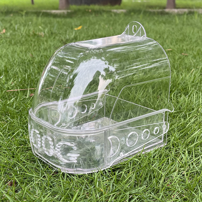 Två-i-ett-bassäng för bad och matning av papegojor