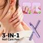 💜Köp mer spara mer💜 3-i-1 nagelvårdspenna💅