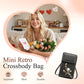 Broderad Blommig Retro Mini Crossbody-väska