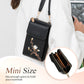 Broderad Blommig Retro Mini Crossbody-väska