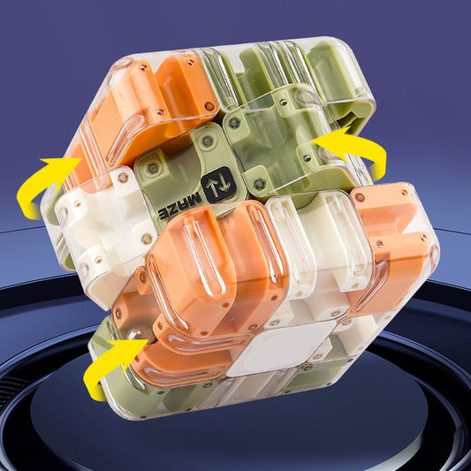 Roligt 3D Labyrintkub Pussel