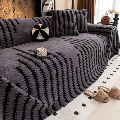 🛒50% RABATT NU! 🛋️✨Mjukt Plysch Sofföverdrag – Tjockt, slitstarkt med elastiska kanter, skyddar soffan & ger extra komfort 🏠🌟