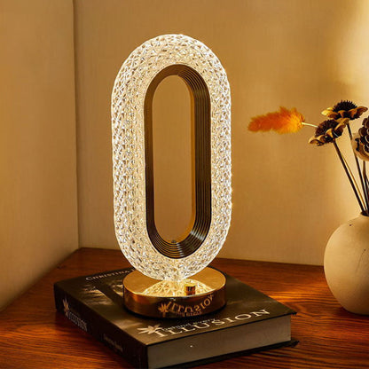 ✨ Uppladdningsbar Lyxig Kristall LED-nattlampa – 16 Färglägen & Touch-kontroll – Perfekt för Hemdekoration & Festlig Stämning 🎉