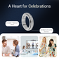 💍 Köp 1 få 1 gratis ✨ ROTERANDE TITANRING - Zirkoniumkristall och antistressdesign, justerbar och lätt, elegant present till honom/henne 🌟🛒