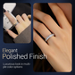💍 Köp 1 få 1 gratis ✨ ROTERANDE TITANRING - Zirkoniumkristall och antistressdesign, justerbar och lätt, elegant present till honom/henne 🌟🛒