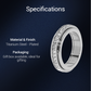 💍 Köp 1 få 1 gratis ✨ ROTERANDE TITANRING - Zirkoniumkristall och antistressdesign, justerbar och lätt, elegant present till honom/henne 🌟🛒
