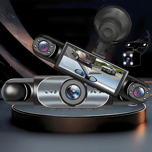 24-timmars parkvakt dashcam med nattvision – 1080P HD, 360° sikt & automatisk loopinspelning! 📹