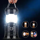 🏕️🔦 Solcellsdriven hopfällbar 2-i-1-lampa – bordslampa & ficklampa för camping och utomhusbruk ✨