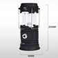 🏕️🔦 Solcellsdriven hopfällbar 2-i-1-lampa – bordslampa & ficklampa för camping och utomhusbruk ✨