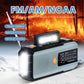 📻Solcellsväderradio med Handvev – 3 Laddningssätt, 2000mAh Powerbank & SOS-larm!