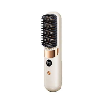 Trådlös 3‑i‑1 stylingkam – plattar, lockar & rätar ut – med keramisk teknik, 4 temperaturer & USB‑C – perfekt för resan 💇‍♀️✨