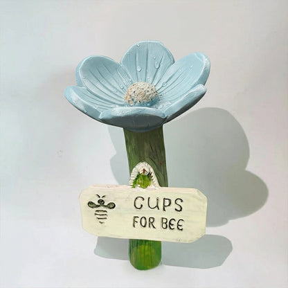 ⏳Begränsad tid 50 % rabatt🐝Blommformad vattenstation för bin💧