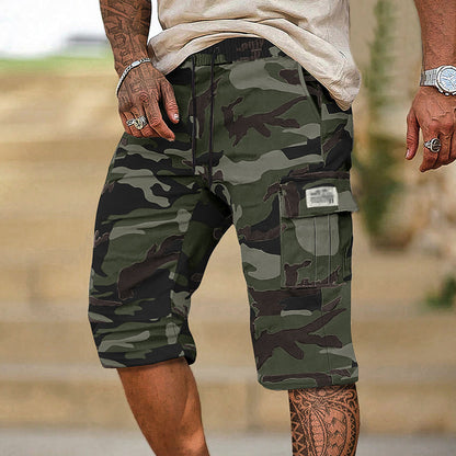 🩳 52% RABATT 🗺️ | Herr Camouflage Cargo-Shorts – Många Fickor & Avslappnad Passform