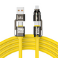 🔌4-i-1-snabbladdningskabel med hög effekt, 240 W PD med flera anslutningar, USB-A/USB-C till Type-C/Lightning, universell laddningskabel för mobiltelefoner och bärbara datorer