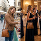 👛 Kiss lock-väska för kvinnor med handtag på toppen – vintage spänne, två bäralternativ & hållbart PU-läder – perfekt för vardag och fest ✨