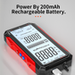⏰USB-laddningsbar digital multimeter – True RMS, automatiskt områdesvärde, bakgrundsbelyst LCD-display, KAT III 1000V 🛡️