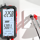 ⏰USB-laddningsbar digital multimeter – True RMS, automatiskt områdesvärde, bakgrundsbelyst LCD-display, KAT III 1000V 🛡️