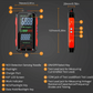 ⏰USB-laddningsbar digital multimeter – True RMS, automatiskt områdesvärde, bakgrundsbelyst LCD-display, KAT III 1000V 🛡️