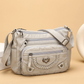 👜✨Korsväska i Mjukt PU-läder – Flera Fickor, Rymligt Huvudfack & Justerbar Rem, 4 Färger 👜✨