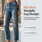 Snygga slim fit-jeans med slitna detaljer för dam