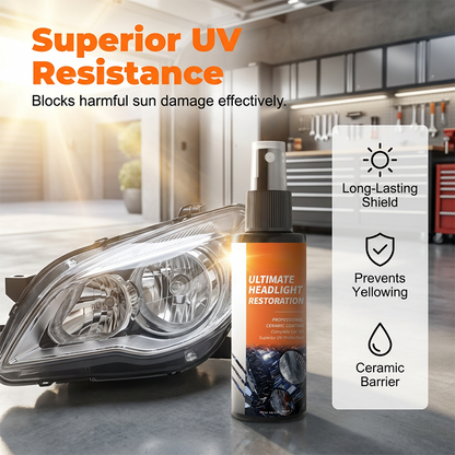 Professionellt spraykit för renovering av strålkastare