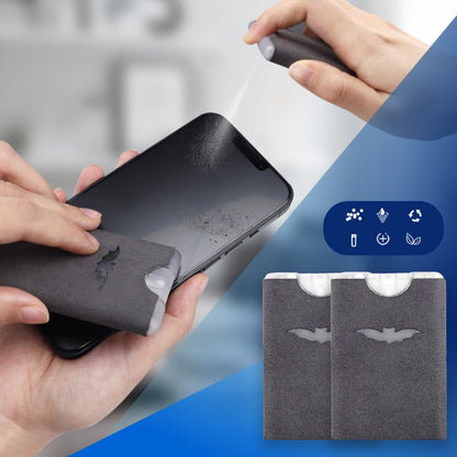 ✨ Återanvändbar 2-i-1 skärmrengöring med mikrofiberduk – spraya & torka för en skinande ren skärm 🧼