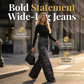 💥 53% RABATT 👖 Komfortabla vida jeans med dekorativa ringar ✨ Modern design, mjukt material & perfekt för alla tillfällen 🌸