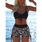 ✨ Dam Bikini Set – Snörning i Toppen, Boyshorts, Flera Stilar 🏖️