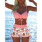 ✨ Dam Bikini Set – Snörning i Toppen, Boyshorts, Flera Stilar 🏖️