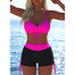 ✨ Dam Bikini Set – Snörning i Toppen, Boyshorts, Flera Stilar 🏖️