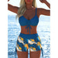 ✨ Dam Bikini Set – Snörning i Toppen, Boyshorts, Flera Stilar 🏖️