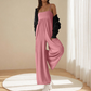 🔥 50% RABATT på utvalda produkter🎉 Strand Casual Axelbandslös Rygglös Jumpsuit med Vida Ben