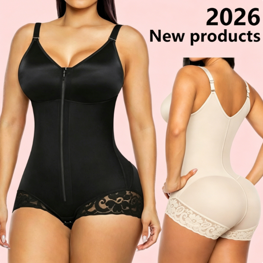 🔥 Dam Magkontrollerande Shapewear-Body med Dragkedja